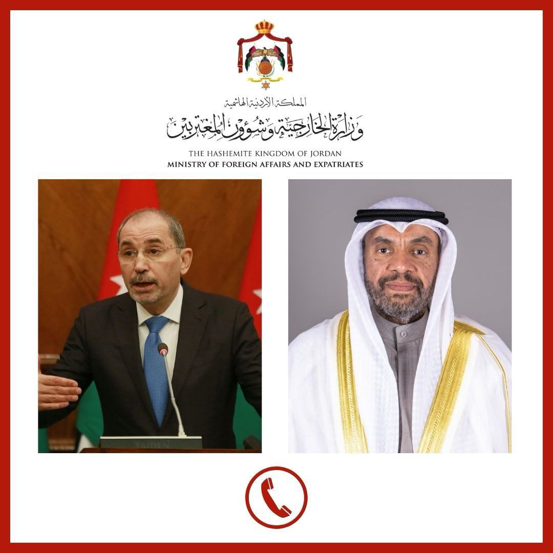 وزير الخارجية يجري اتصالا هاتفيا مع نظيره الكويتي